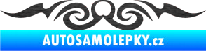 Samolepka Tetování 133 škrábaný kov černý