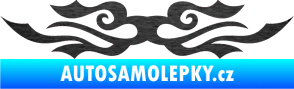 Samolepka Tetování 134 škrábaný kov černý