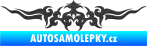 Samolepka Tetování 142 škrábaný kov černý