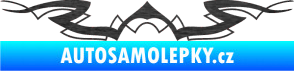 Samolepka Tetování 145 škrábaný kov černý