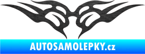 Samolepka Tetování 146 škrábaný kov černý