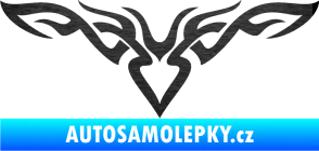 Samolepka Tetování 147 škrábaný kov černý