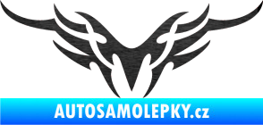 Samolepka Tetování 148 škrábaný kov černý