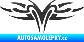 Samolepka Tetování 151 škrábaný kov černý
