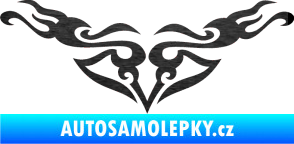 Samolepka Tetování 153 škrábaný kov černý