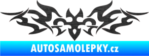 Samolepka Tetování 184 škrábaný kov černý