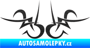 Samolepka Tetování 189 škrábaný kov černý