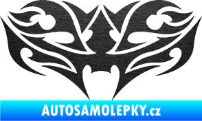 Samolepka Tetování 200 škrábaný kov černý