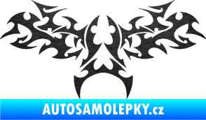 Samolepka Tetování 201 škrábaný kov černý