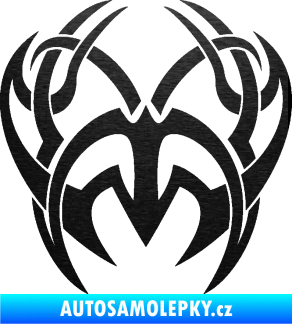 Samolepka Tetování 209 škrábaný kov černý