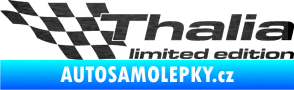 Samolepka Thalia limited edition levá škrábaný kov černý