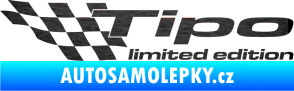 Samolepka Tipo limited edition levá škrábaný kov černý