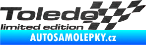Samolepka Toledo limited edition pravá škrábaný kov černý
