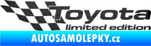 Samolepka Toyota limited edition levá škrábaný kov černý