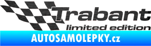 Samolepka Trabant limited edition levá škrábaný kov černý