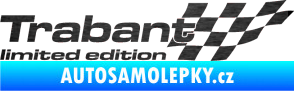 Samolepka Trabant limited edition pravá škrábaný kov černý