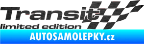 Samolepka Transit limited edition pravá škrábaný kov černý