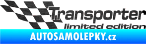 Samolepka Transporter limited edition levá škrábaný kov černý