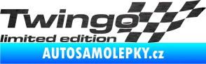 Samolepka Twingo limited edition pravá škrábaný kov černý
