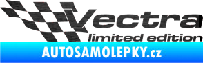 Samolepka Vectra limited edition levá škrábaný kov černý
