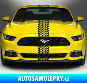 Samolepka Viper stopa 001 20 cm škrábaný kov černý
