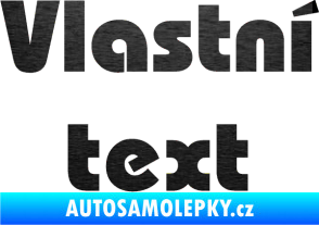 Samolepka Vlastní text - Bahamas Heavy škrábaný kov černý