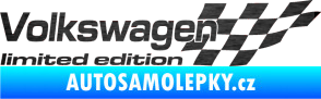 Samolepka Volkswagen limited edition pravá škrábaný kov černý