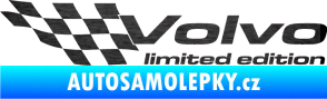 Samolepka Volvo limited edition levá škrábaný kov černý