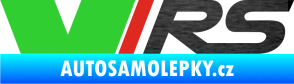 Samolepka VRS barva škrábaný kov černý