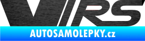 Samolepka VRS jedna barva škrábaný kov černý