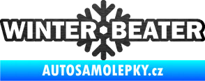Samolepka Winter beater škrábaný kov černý