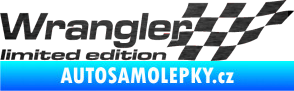Samolepka Wrangler limited edition pravá škrábaný kov černý