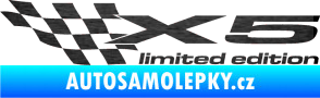 Samolepka X5 limited edition levá škrábaný kov černý