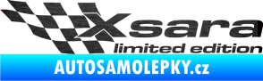 Samolepka Xsara limited edition levá škrábaný kov černý