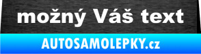 Samolepka Zetor - přední škrábaný kov černý
