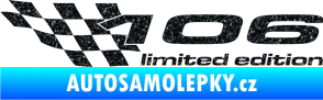 Samolepka 106 limited edition levá Ultra Metalic černá