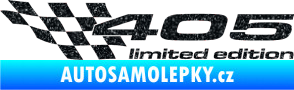 Samolepka 405 limited edition levá Ultra Metalic černá
