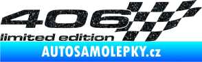 Samolepka 406 limited edition pravá Ultra Metalic černá