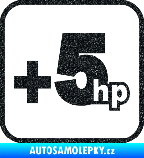 Samolepka +5hp 002 Ultra Metalic černá