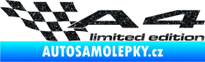 Samolepka A4 limited edition levá Ultra Metalic černá