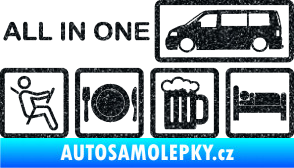 Samolepka All in one 003 nápis multifunkční vůz Ultra Metalic černá