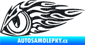 Samolepka Animal flames 016 levá zvířecí oko Ultra Metalic černá