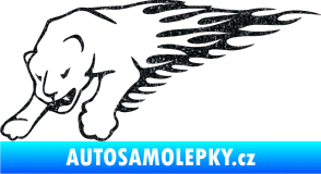 Samolepka Animal flames 020 levá puma Ultra Metalic černá