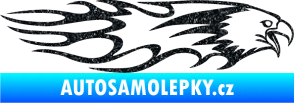 Samolepka Animal flames 026 pravá orel Ultra Metalic černá