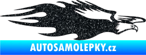 Samolepka Animal flames 030 pravá orel Ultra Metalic černá