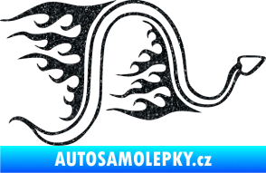 Samolepka Animal flames 040 pravá had Ultra Metalic černá