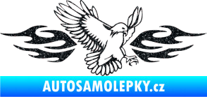 Samolepka Animal flames 054 pravá orel Ultra Metalic černá
