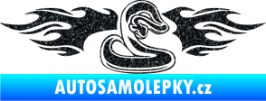 Samolepka Animal flames 072 pravá had Ultra Metalic černá