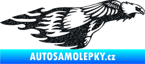 Samolepka Animal flames 076 pravá orel Ultra Metalic černá