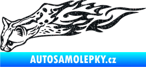 Samolepka Animal flames 080 levá gepard Ultra Metalic černá
